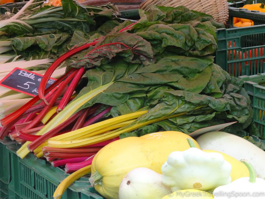 Lovely flowers and local vegetables from the market