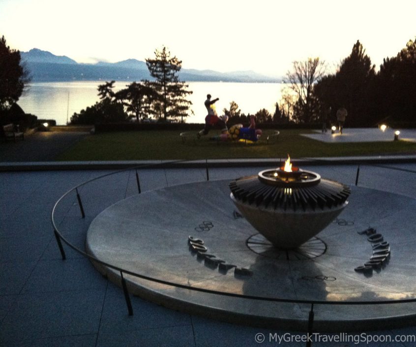 Enjoy the stunning view from the Olympic Museum.