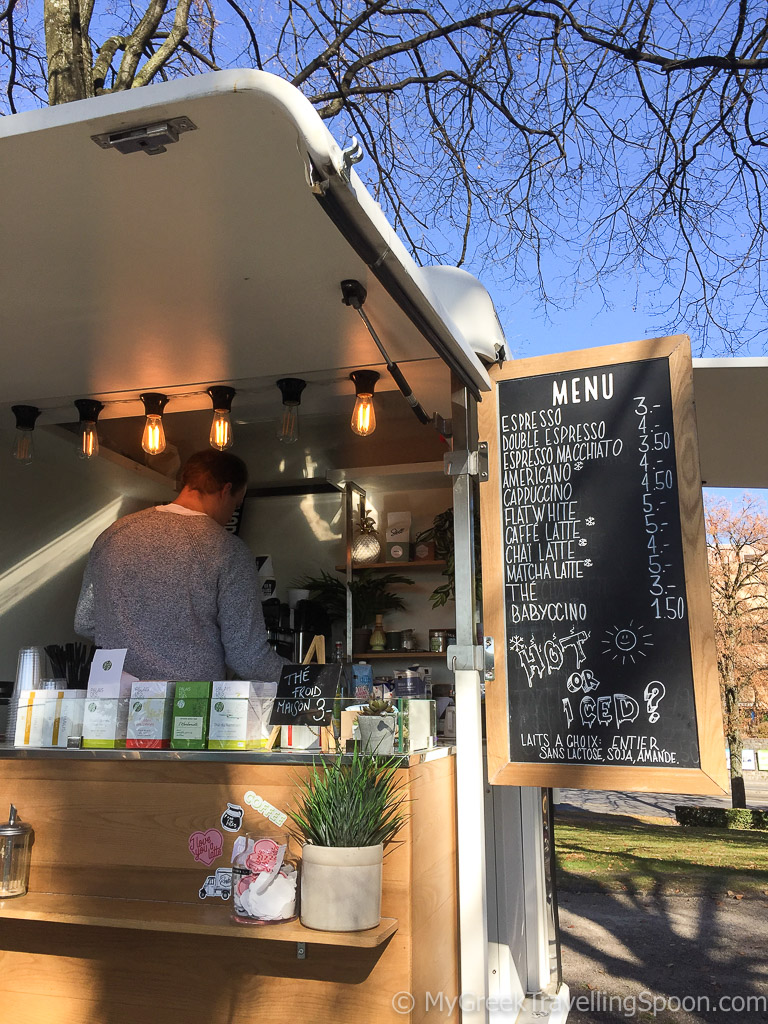 Rush coffee truck at Park de Valency.