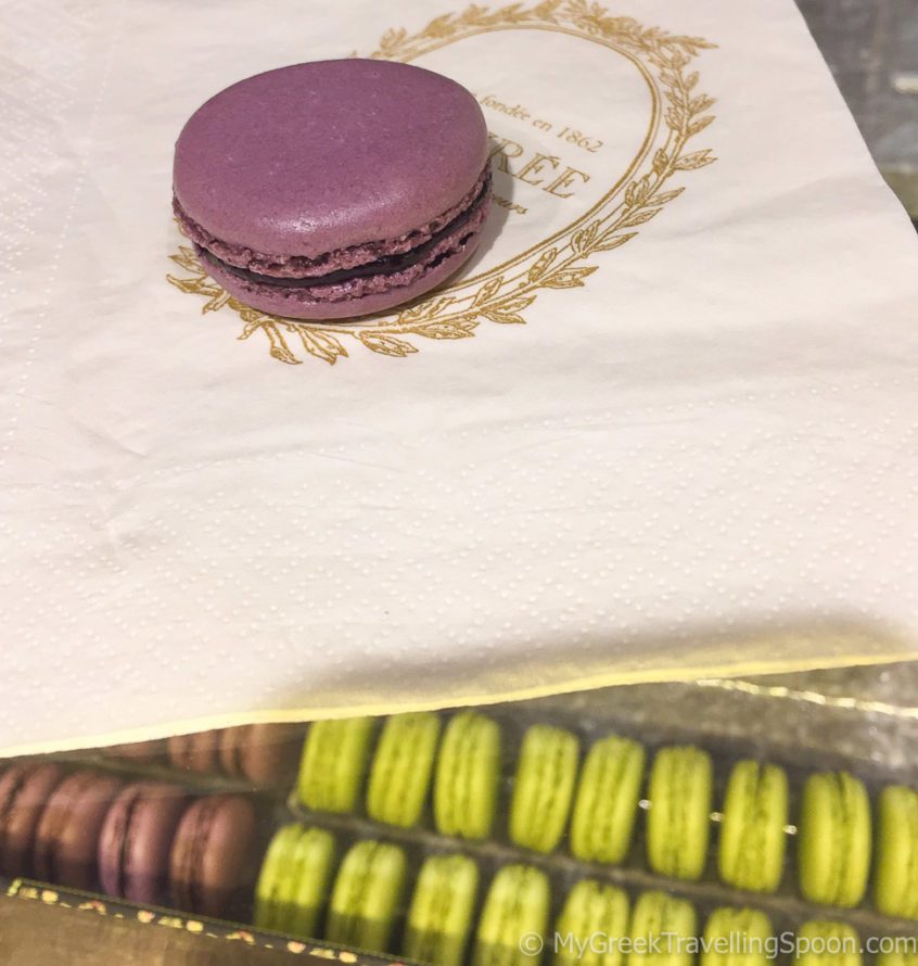 Ladurée Macarons are divine; the Cassis flavor is one of my absolute favorites.