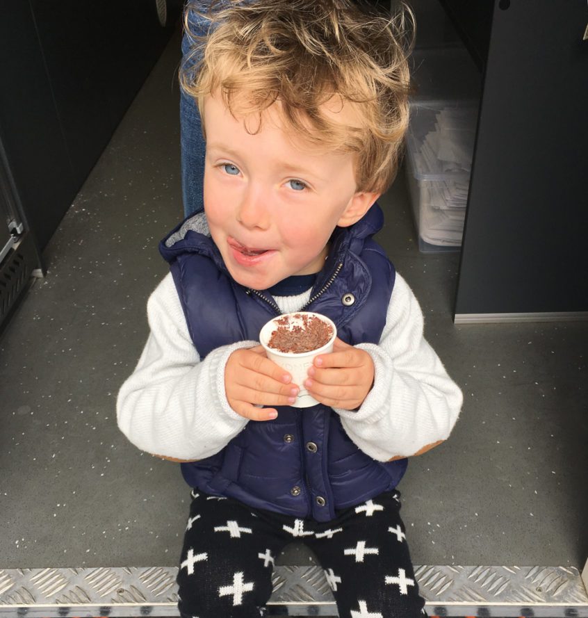 Jake is a babyccino-fan (c) Sydney Café