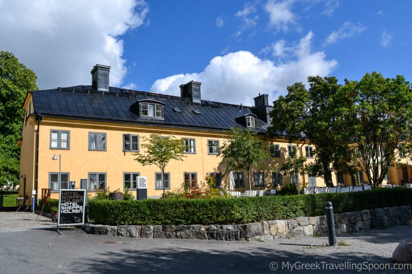 The Skeppsholmen hotel is a great place to stay.