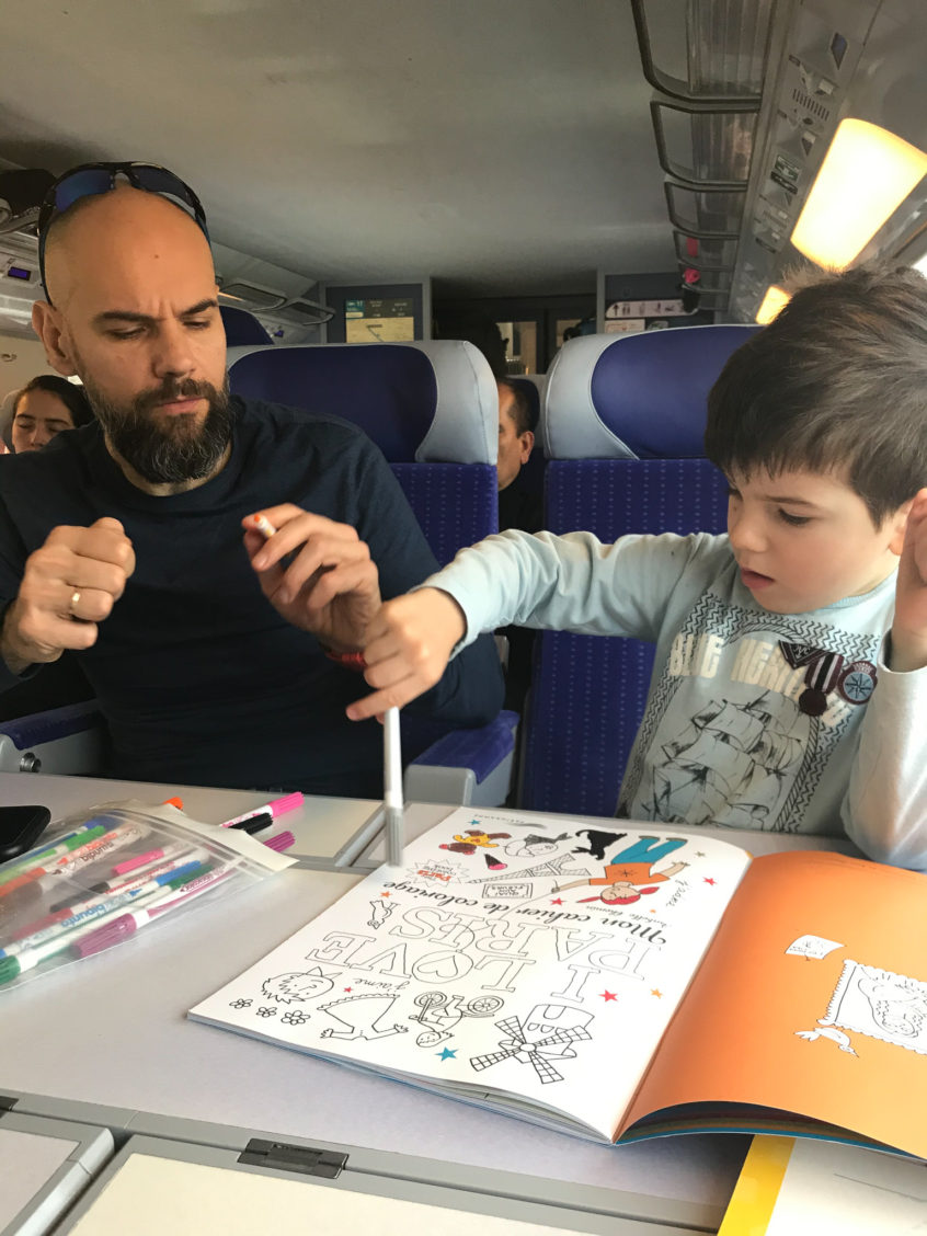 train, Lausanne, Paris, family travel