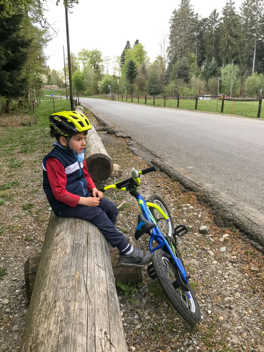 Enjoying the forest trails around Lausanne